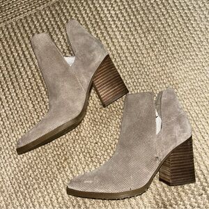 Marc Fisher Taupe Heeled Boots